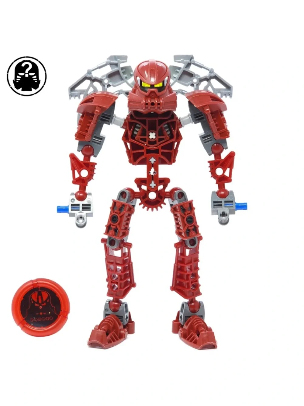 Lego Bionicle TOA VAKAMA 8601 Matron red robot . Pre-owned .